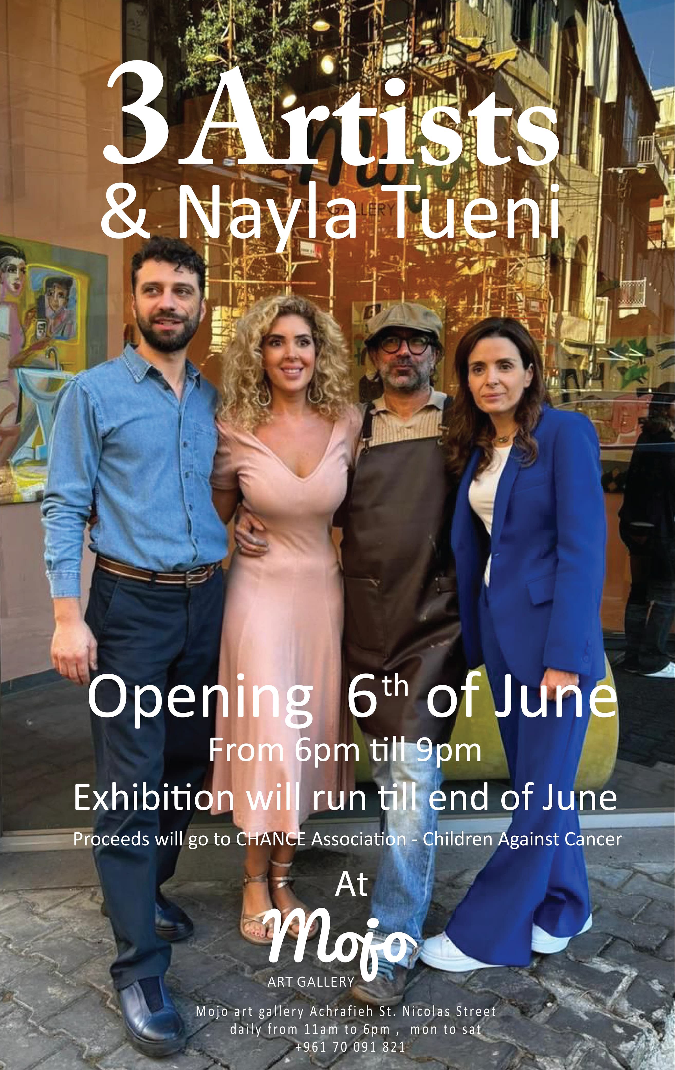 3 ARTISTS AND NAYLA TUENI EXHIBITION thumbnail