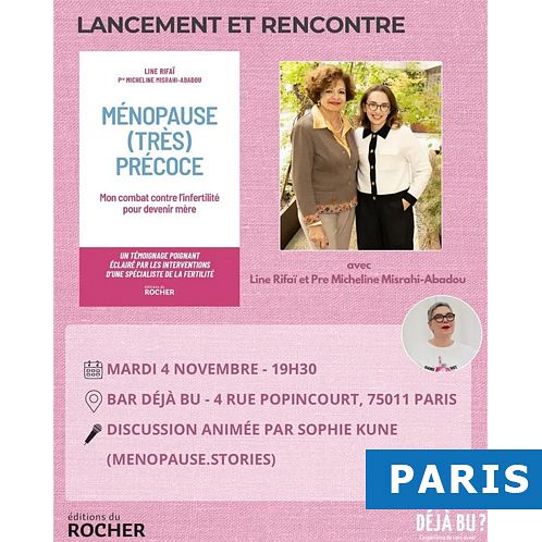 LANCEMENT ET RENCONTRE AVEC LINE RIFAÏ ET PRE MICHELINE MISRAHI-ABADOU thumbnail