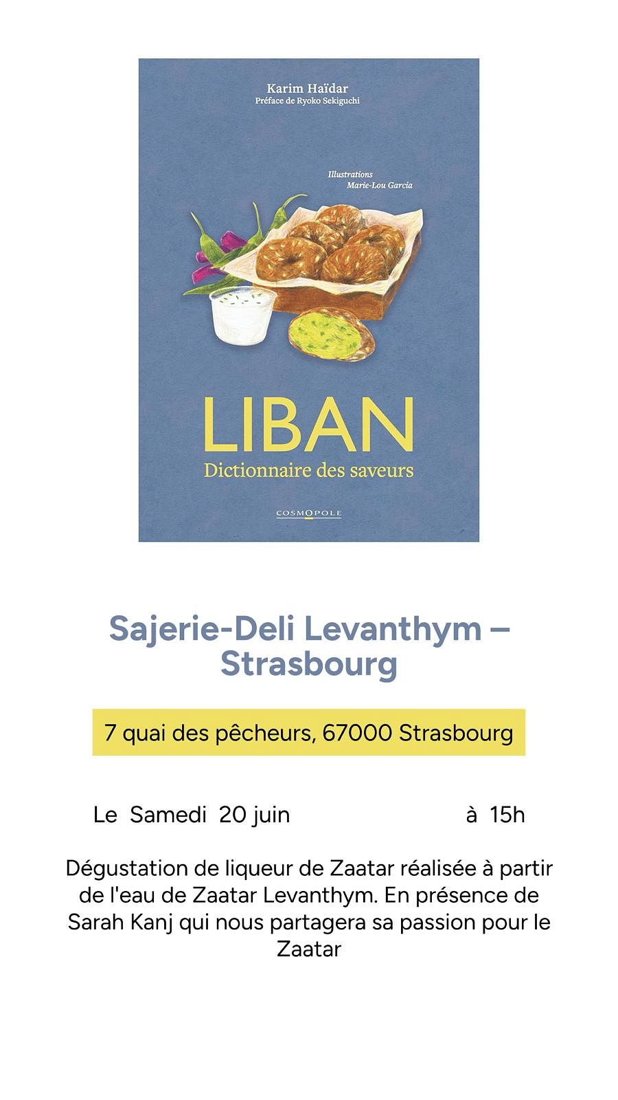 LIBAN DICTIONNAIRE DES SAVEURS, KARIM HAIDAR