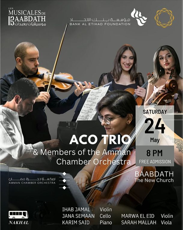 LES MUSICALES DE BAABDATH : SPRING EDITION 2025 : EUROPEAN CHAMBER MUSIC  PIANO TRIO & PIANO QUINTET thumbnail
