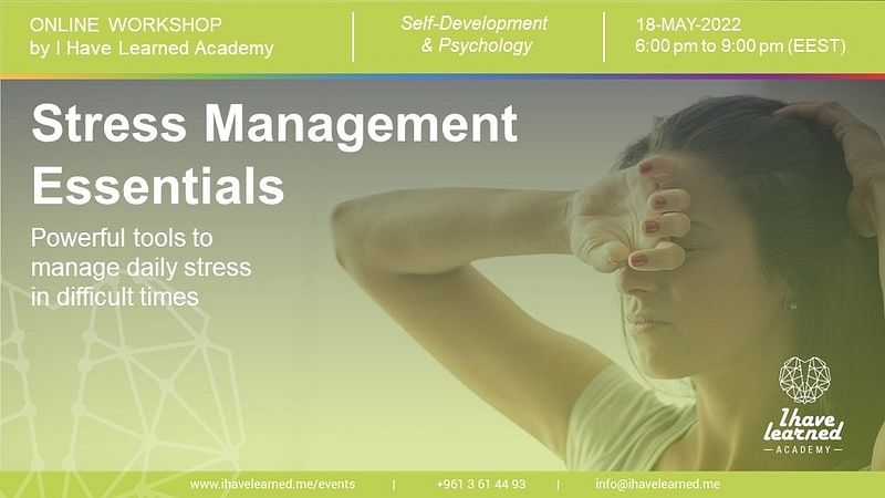 STRESS MANAGEMENT ESSENTIALS - ONLINE WORKSHOP thumbnail