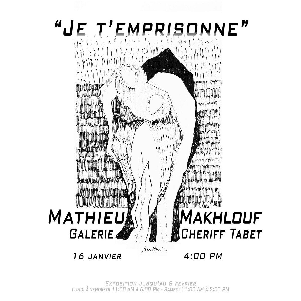 TELLEMENT JE T'AIME, QUE JE T'EMPRISONNE... MATHIEU MAKHLOUF thumbnail