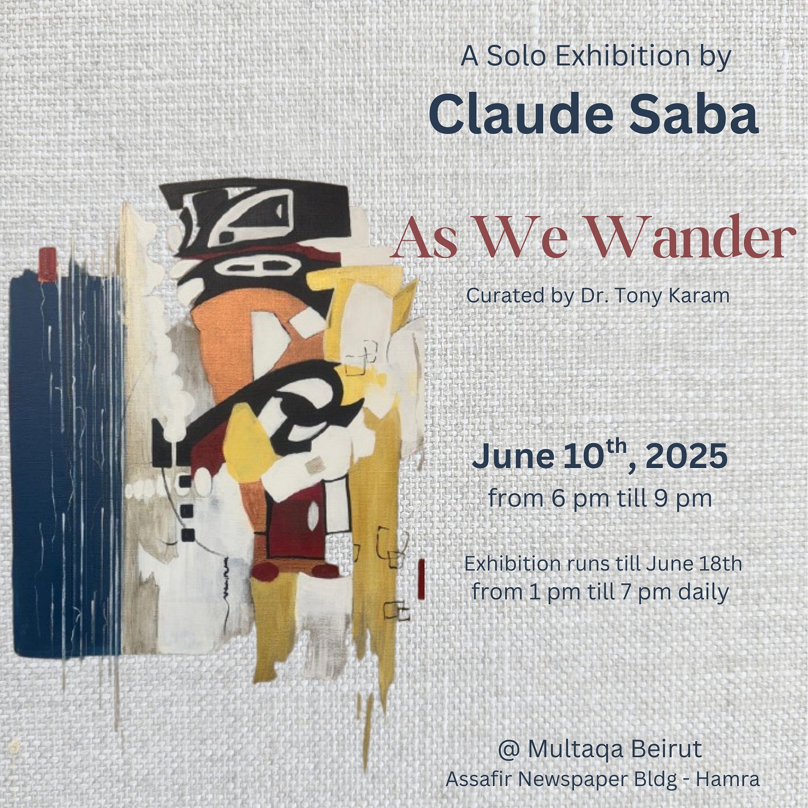 AS WE WANDER, CLAUDE SABA thumbnail