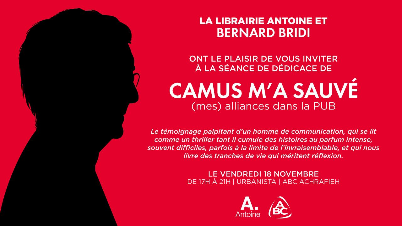 CAMUS M’A SAUVE, (MES) ALLIANCES DANS LA PUB PAR BERNARD BRIDI thumbnail