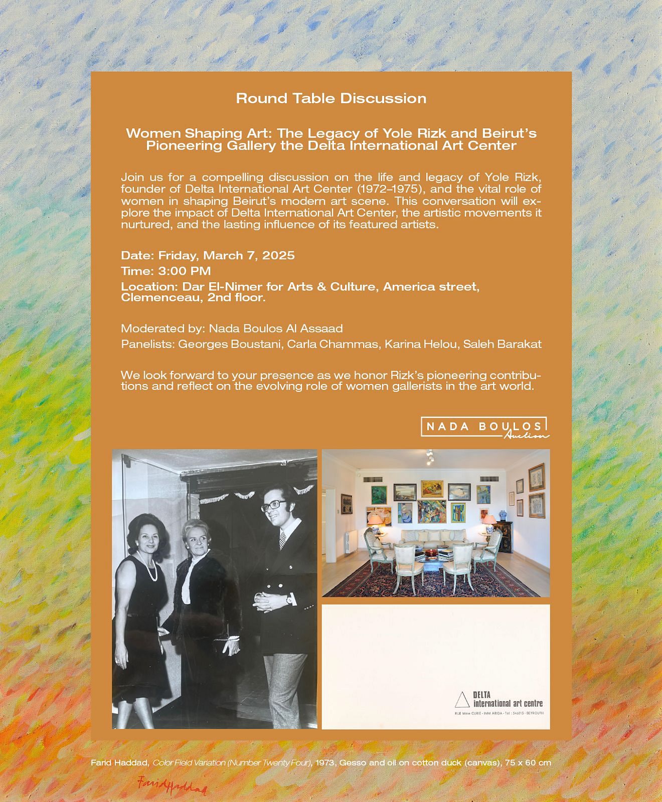 WOMEN SHAPING ART : THE LEGACY OF YOLE RIZK AND  BEIRUT'S PIONEERING GALLERY THE DELTA INTERNATIONAL ART CENTER thumbnail