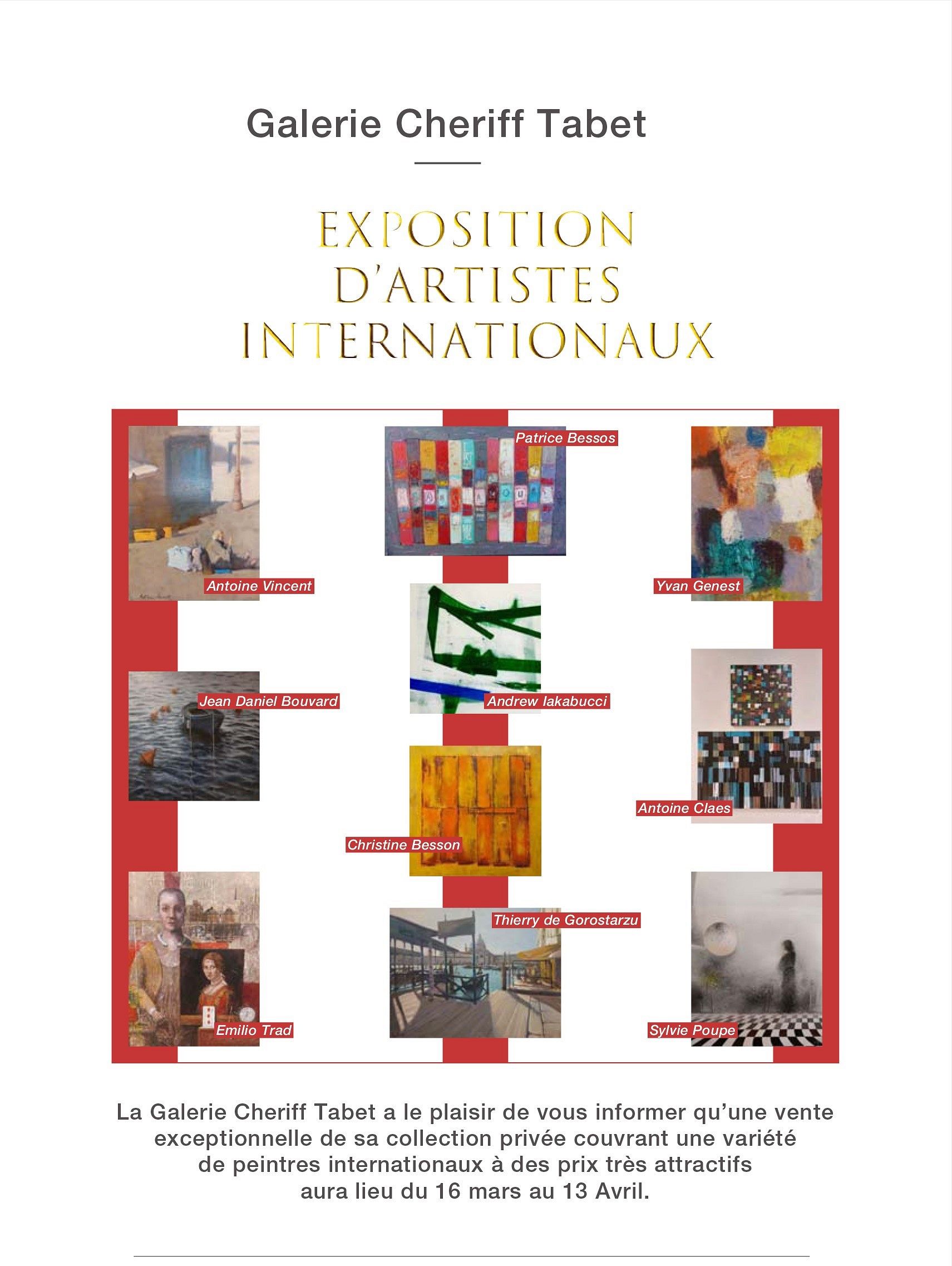 EXPOSITION D'ARTISTES INTERNATIONAUX thumbnail