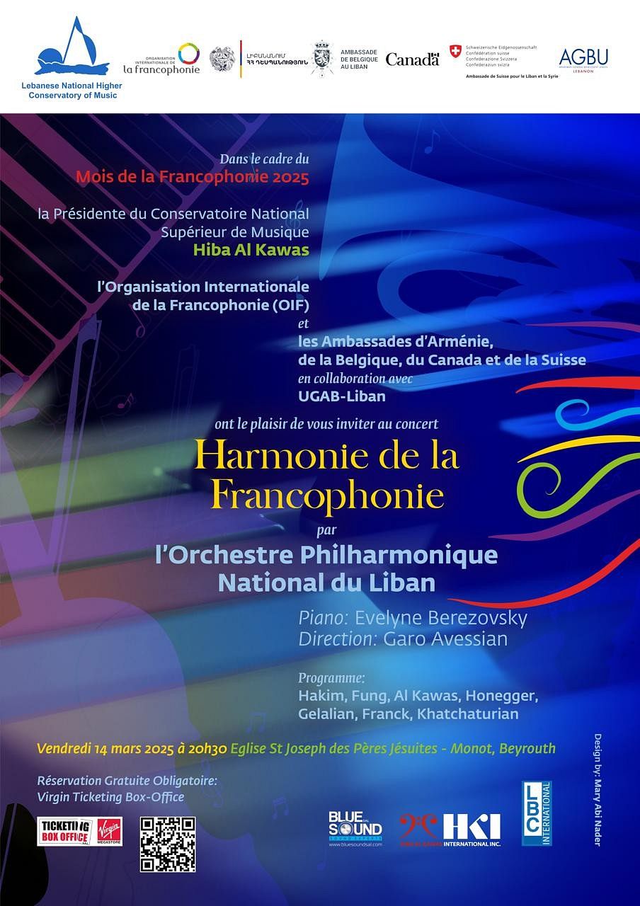 HARMONIE DE LA FRANCOPHONIE PAR L'ORCHESTRE PHILHARMONIQUE NATIONAL DU LIBAN thumbnail