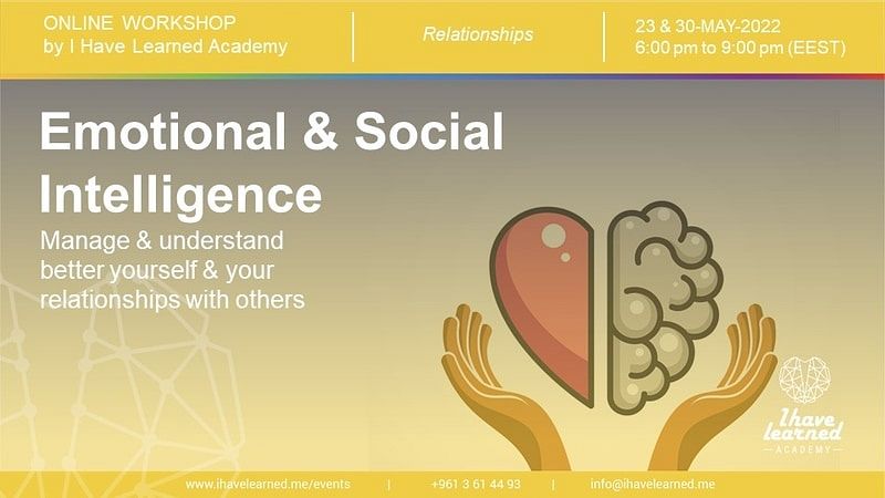 EMOTIONAL & SOCIAL INTELLIGENCE - ONLINE WORKSHOP thumbnail