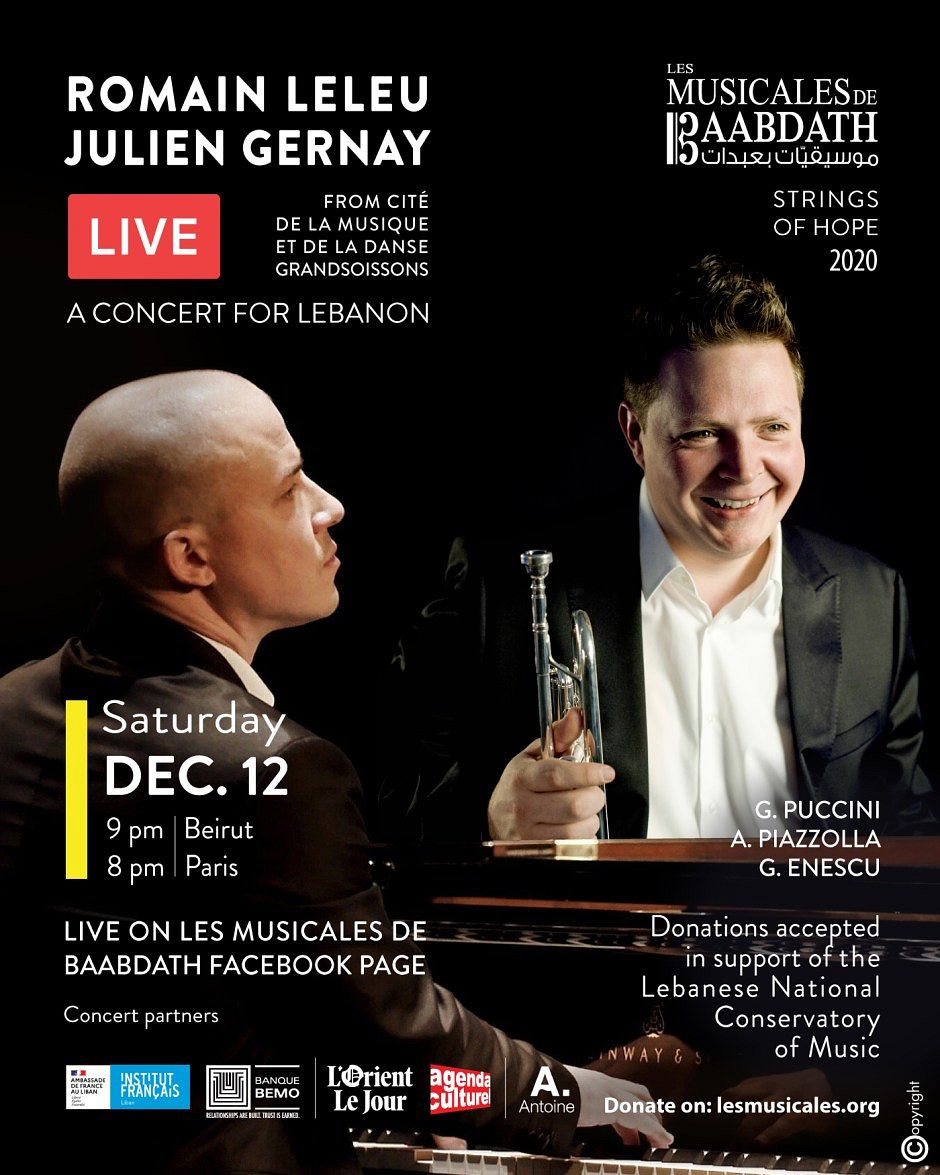LES MUSICALES DE BAABDATH PRESENTE ROMAIN LELEU & JULIEN GERNAY LIVE DE SOISSONS thumbnail