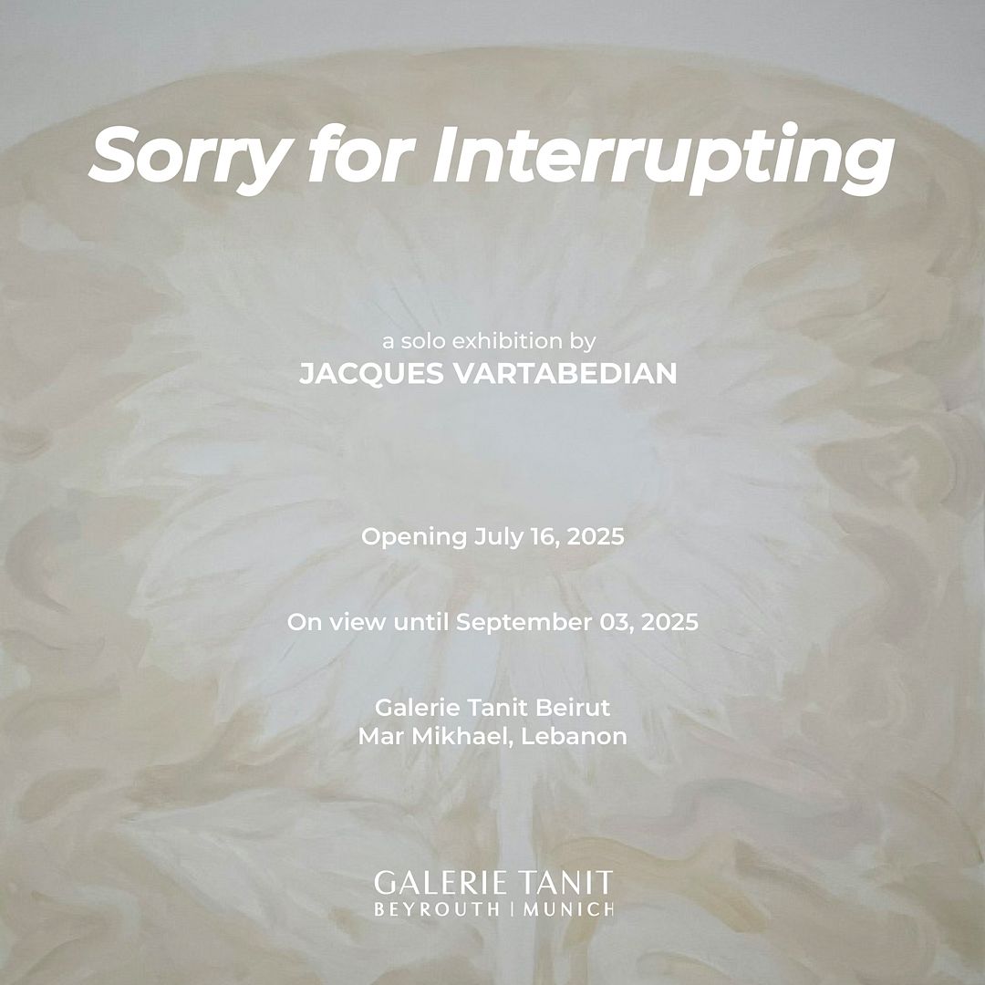 SORRY FOR INTERRUPTING, JACQUES VARTABEDIAN thumbnail