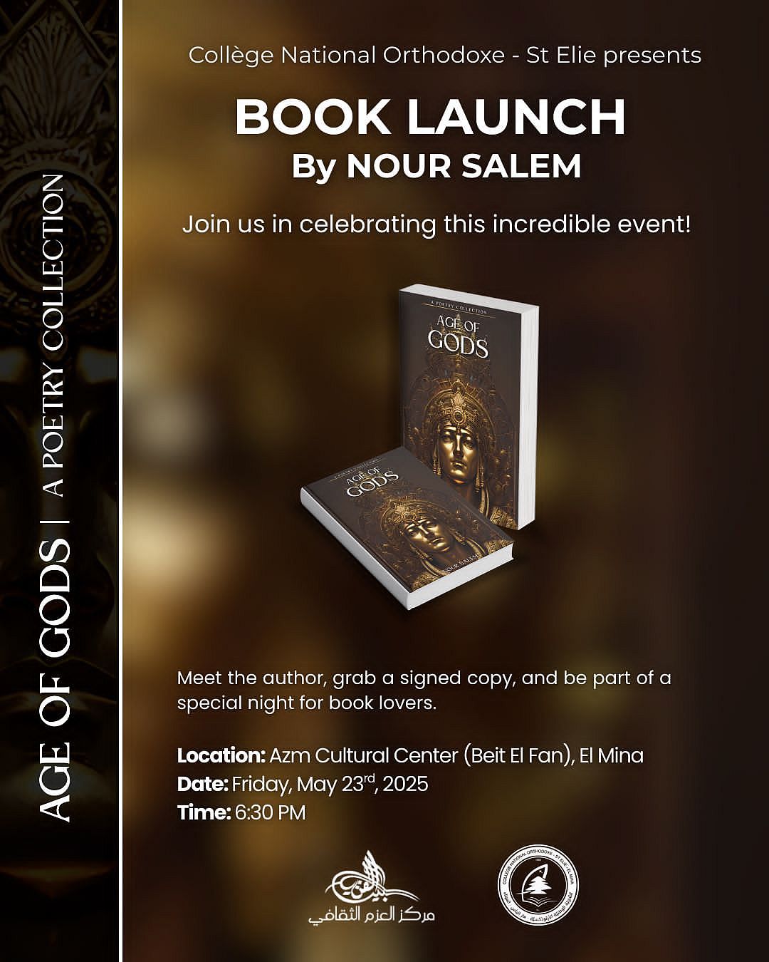 BOOK LAUNCH BY NOUR SALEM : AGE OF GODS thumbnail