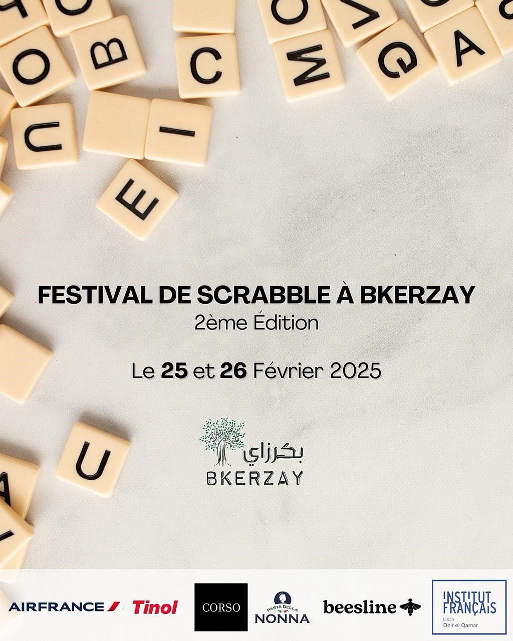 FESTIVAL DE SCRABBLE À BKERZAY, 2ᵉ ÉDITION  thumbnail