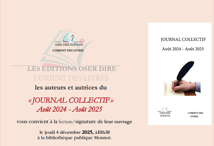 JOURNAL COLLECTIF AOÛT 2024- AOÛT 2025 thumbnail