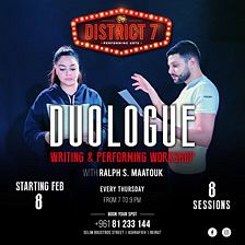 DUOLOGUE WRITING & PERFORMING WORKSHOP WITH RALPH MAATOUK thumbnail