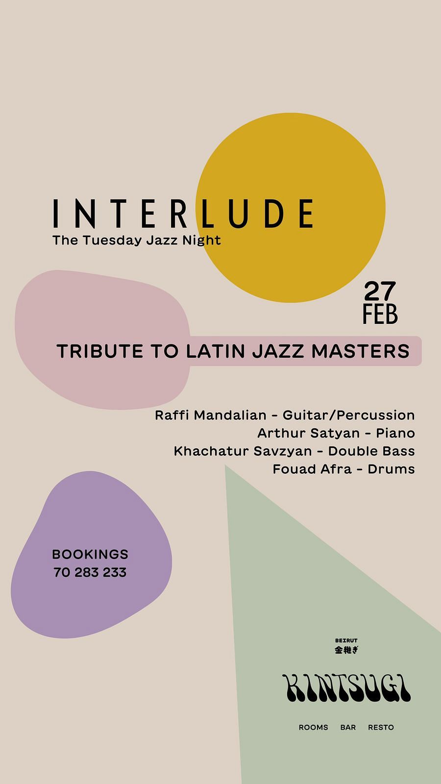 INTERLUDE : TRIBUTE TO LATIN JAZZ MASTERS thumbnail
