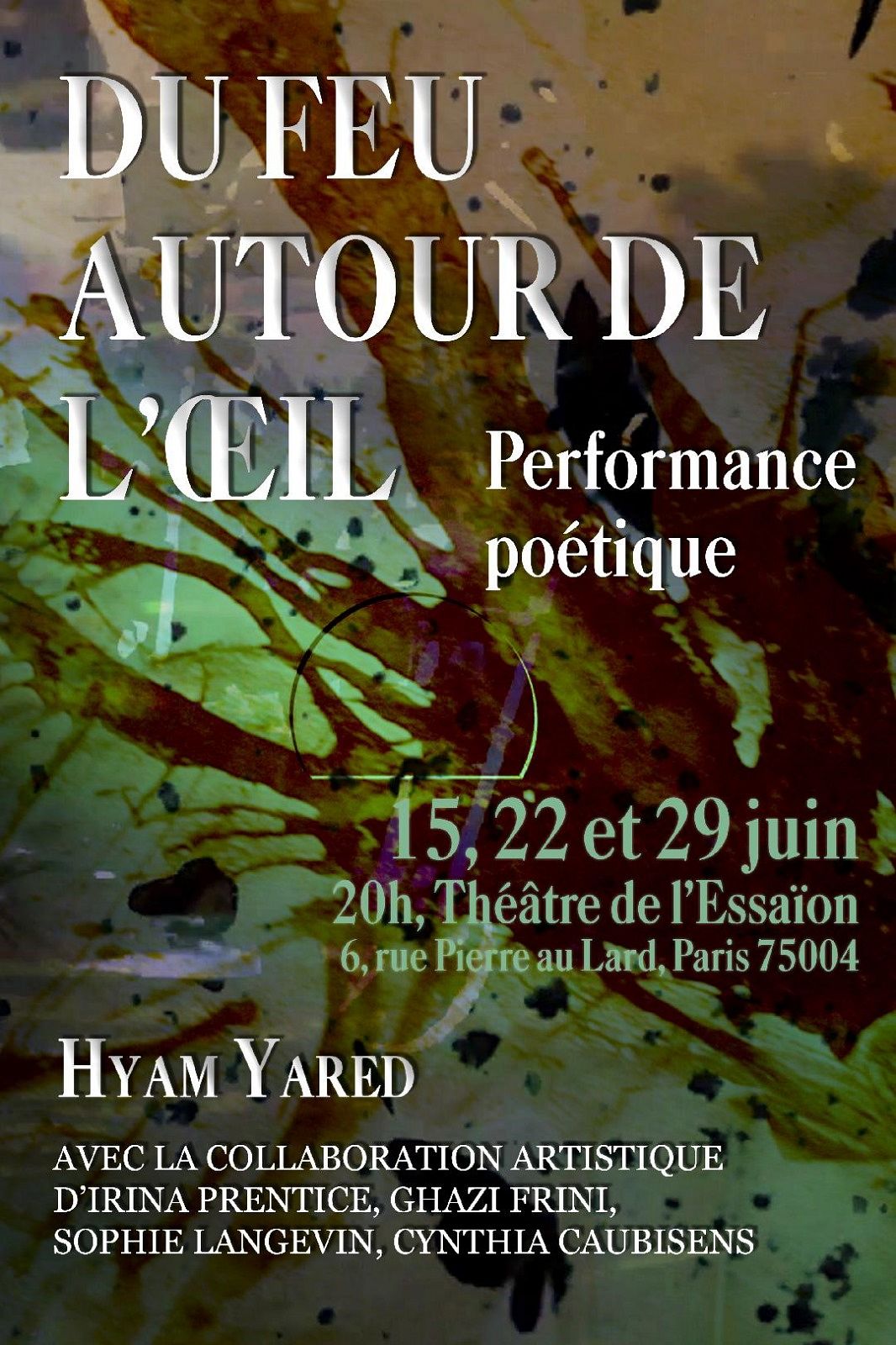 DU FEU AUTOUR DE L’OEIL, HYAM YARED thumbnail
