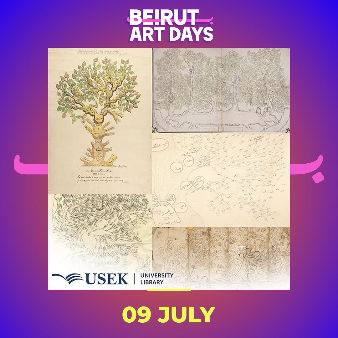 BEIRUT ART DAYS: TRACES OF HERITAGE: FEATURING AN EXHIBITION OF LEBANESE FAMILY TREES AND GUIDED TOURS OF USEK LIBRARY’S PRESERVATION CENTERS thumbnail