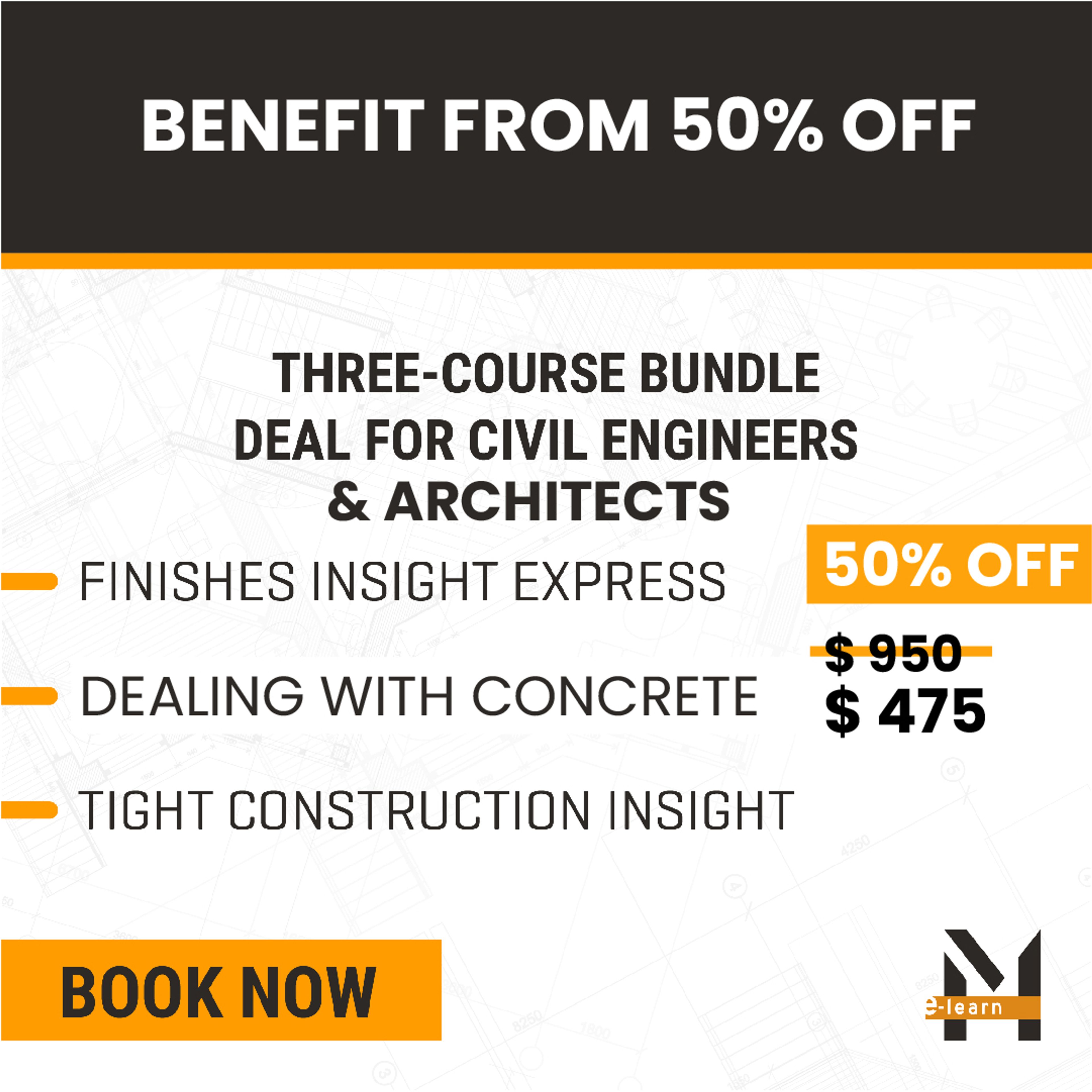 THE THREE-COURSE BUNDLE OFFER FOR CIVIL ENGINEERS AND ARCHITECTS